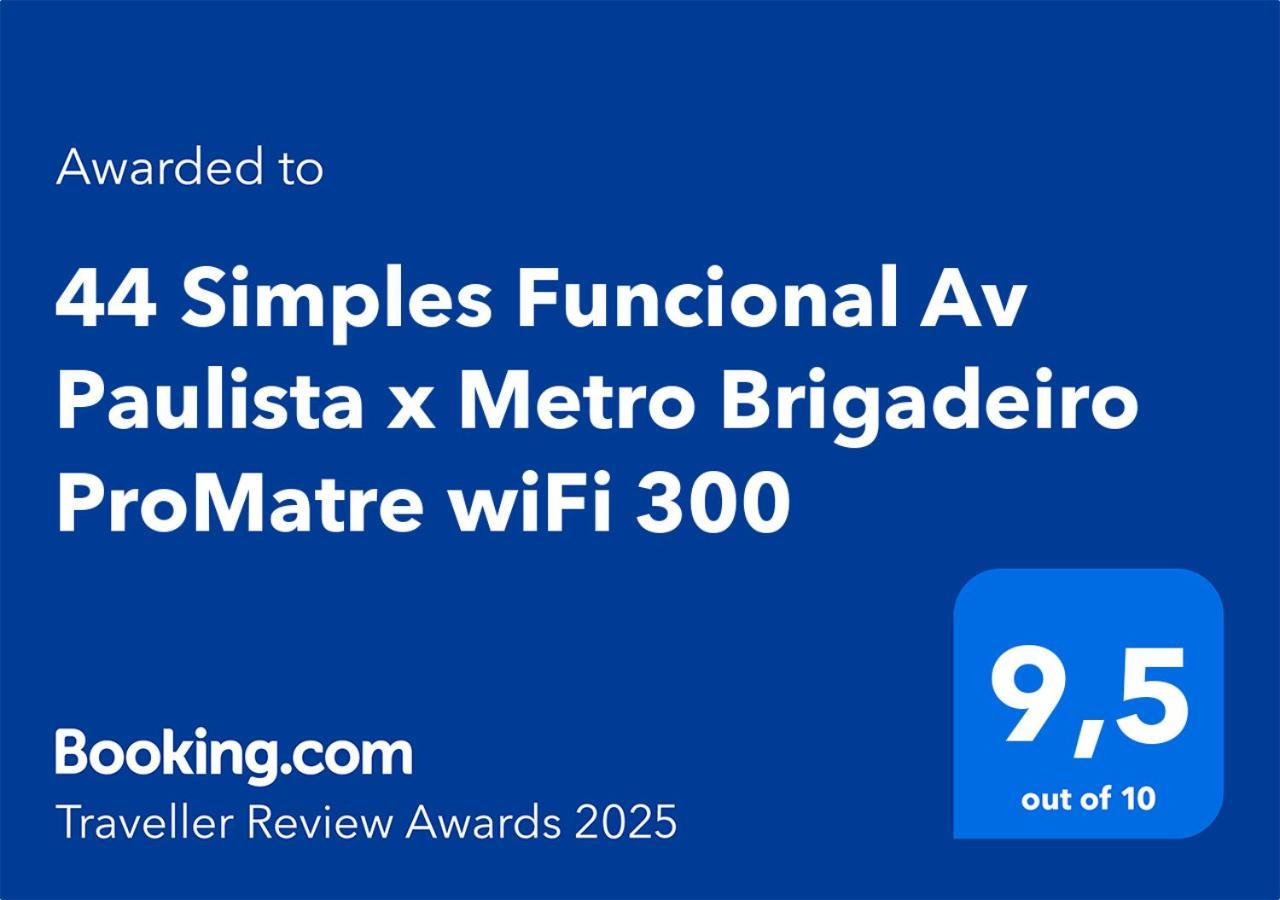 44 Simples Funcional Av Paulista X Metro Brigadeiro Promatre Wifi 300 Apartment São Paulo Ngoại thất bức ảnh